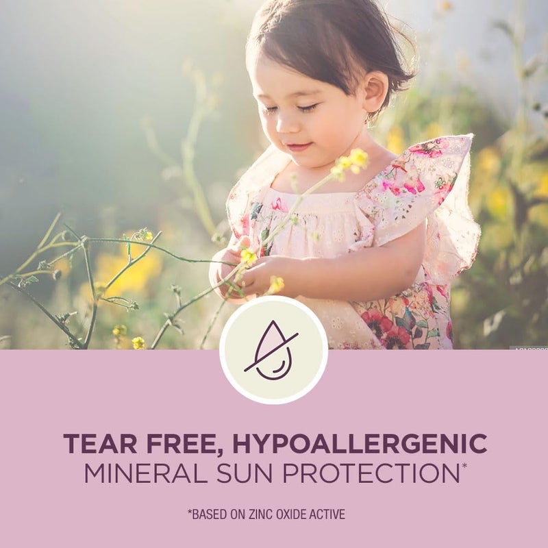 Coppertone لوسيون واقي شمس معدني للأطفال نقي وبسيط SPF 50 (6 أونصة سائلة) + عصا واقي شمس للأطفال SPF 50 (0.49 أونصة) ، خالي من المواد المسببة للحساسية وخالي من العطور - Image 5